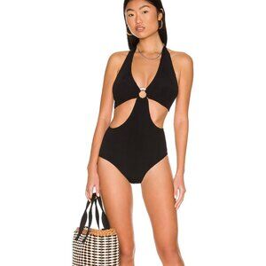 Hunza G, Ursula Nile One Piece Swimsuit Black / NWOT